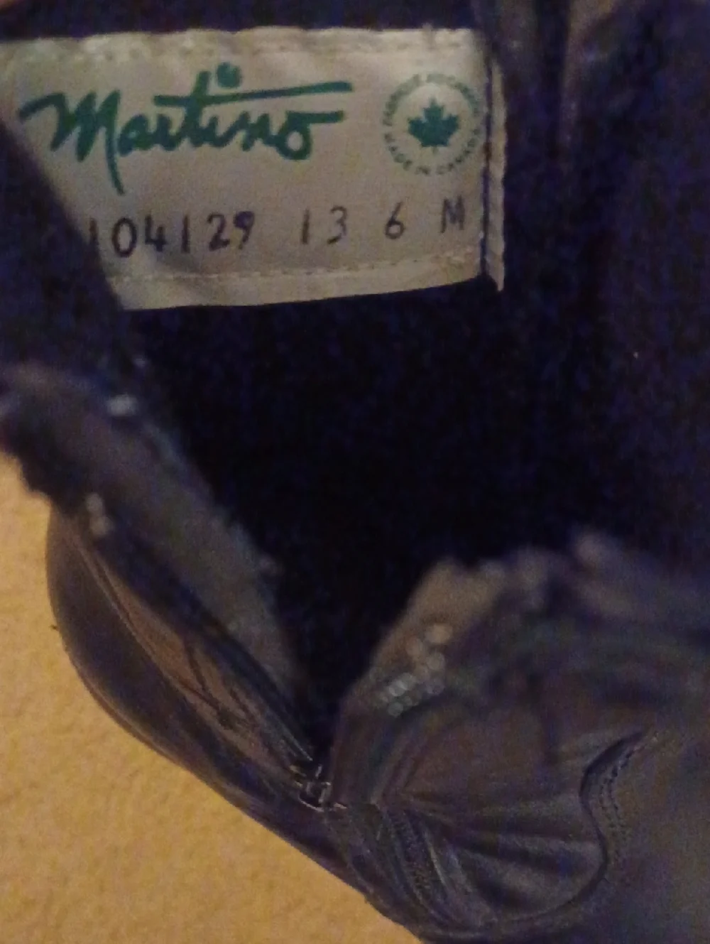 Martino Canada Black Leather Side-Zip Ankle Boots - Picture 7 of 7